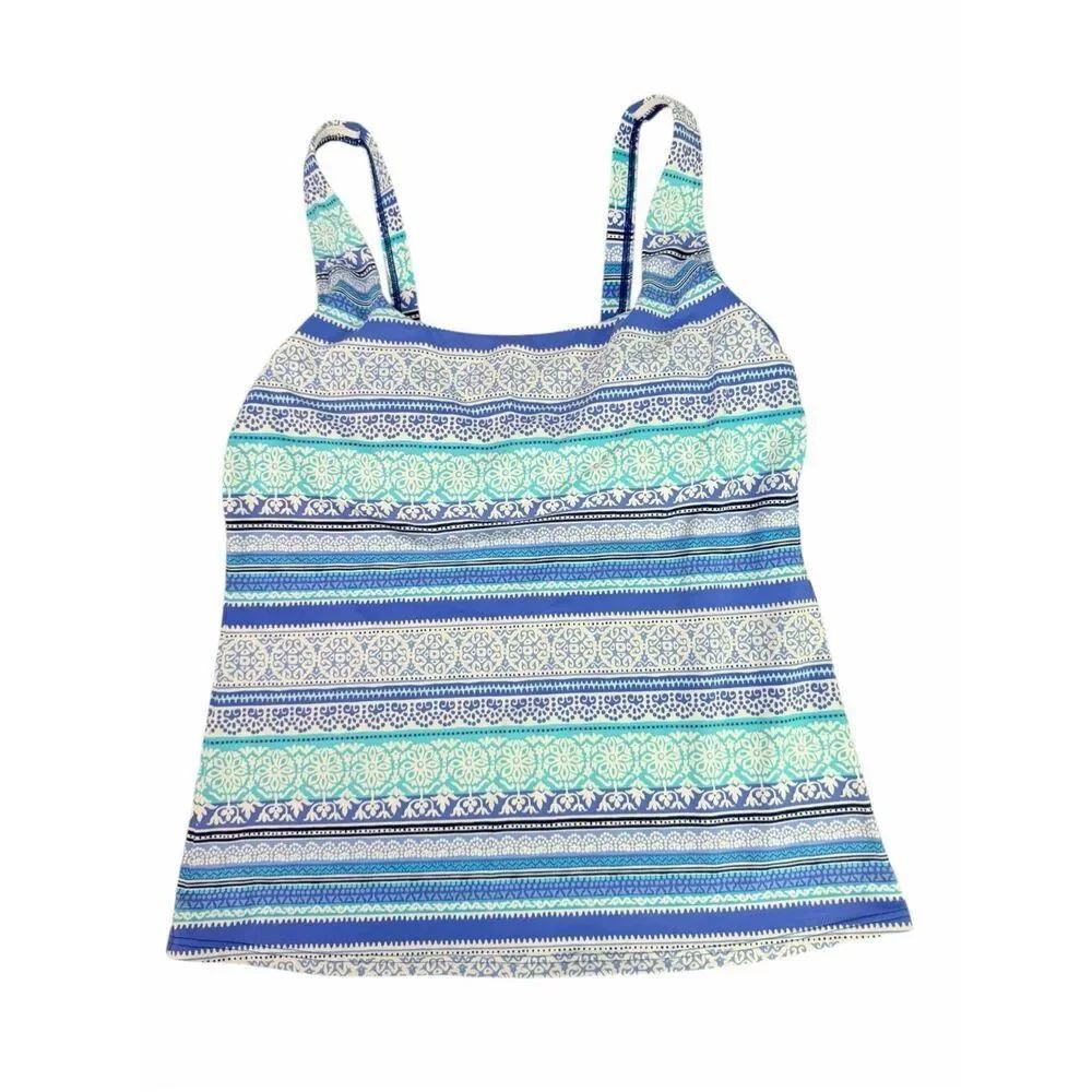 Lands End Women’s 10D Tankini Top Square Neck